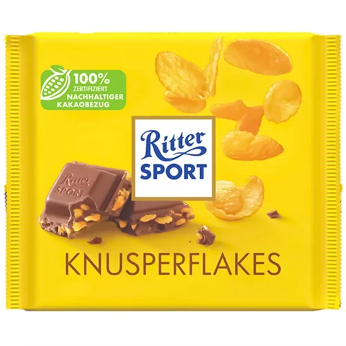 Шоколад молочний Ritter Sport Knusperflakes 250г