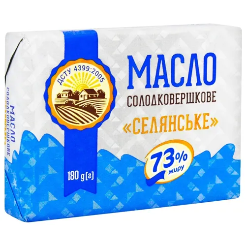 Масло Селянське ДСТУ 73% 180г