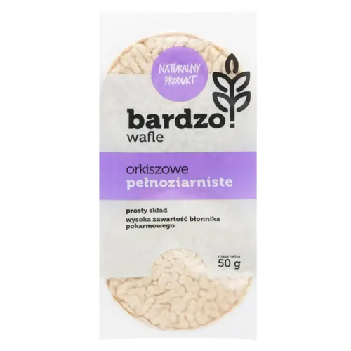 Вафлі Bardzo зі спельти цільнозернові 50г