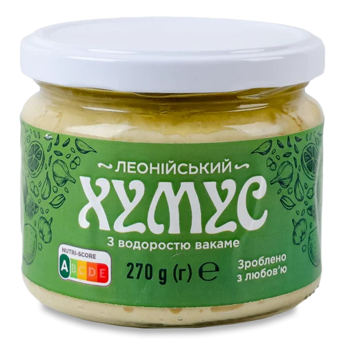 Хумус з Водоростю Вакаме Леонійський, с/б 270г