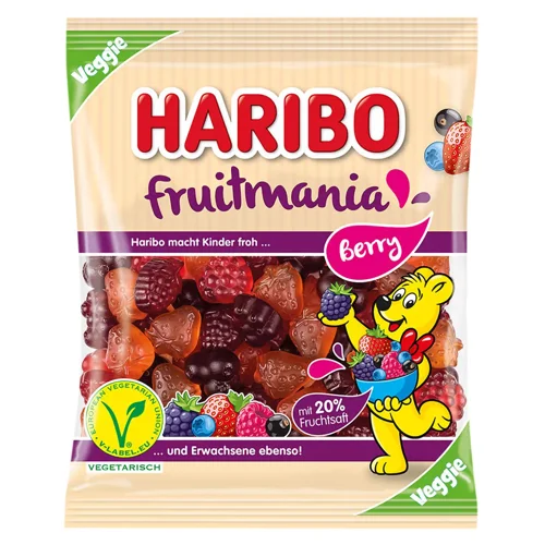 Цукерки Haribo Фрутманія ягоди 160г