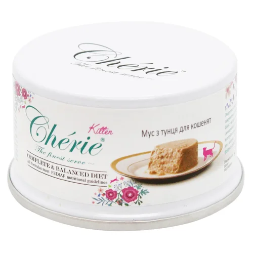 Корм вологий Cherie з тунцем для кошенят 80г