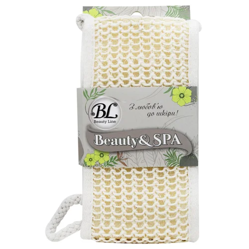 Мочалка-стрічка Beauty Line сизаль бавовна SPA 412255
