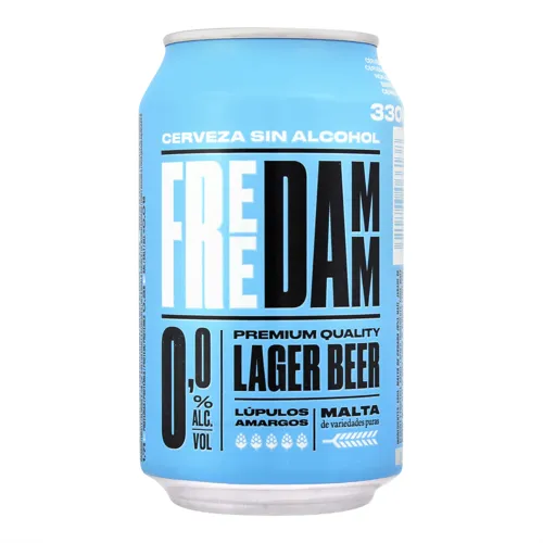 Пиво Free Damm 0% ж/б 0.33л х4