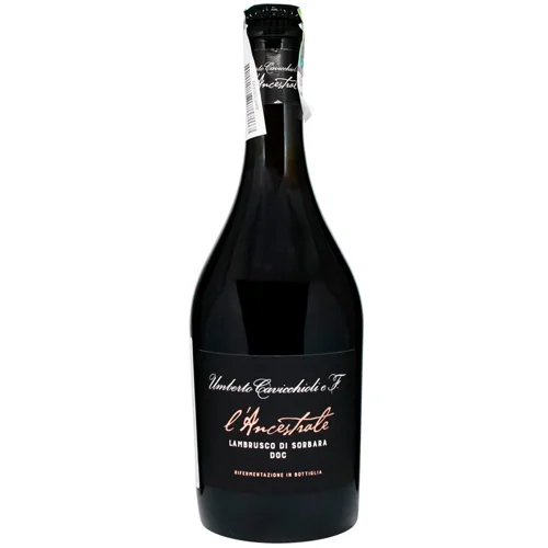 Вино ігристе Cavicchioli l'Ancestrale Lambrusco di Sorbara рожеве сухе 11% 0,75л