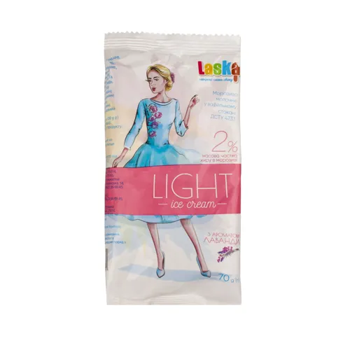 Морозиво 2% Лаванда Light Laska м/у 70г