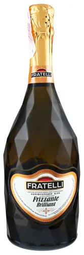 Вино FRATELLI слабогазоване Frizzante Brilliant Бьянко напівсолодке біле 0,75л., 9-13 %