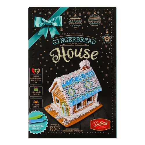 Набір печива цукрового Пряникова хатинка Delicia 790г