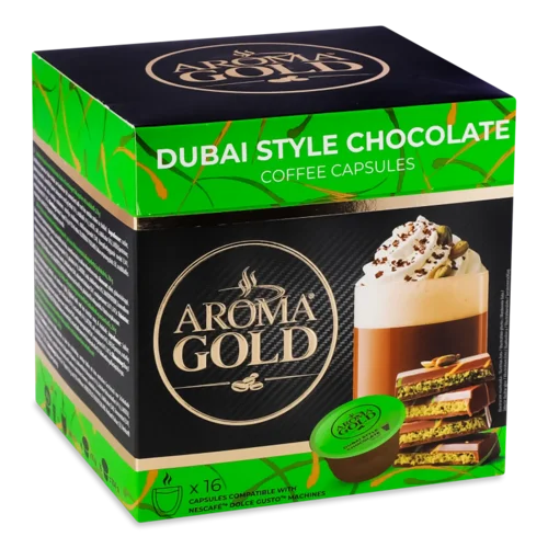 Кава мелена Aroma Gold Дубайський шоколад в капс