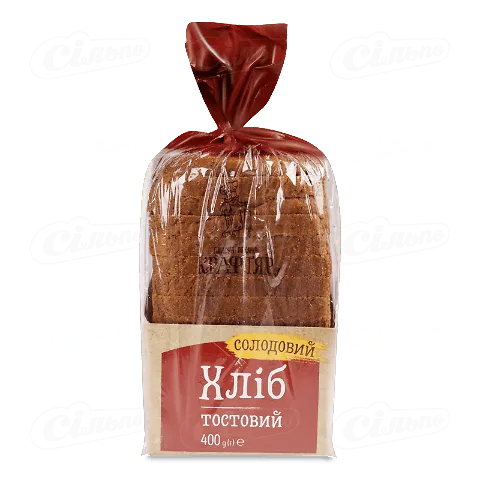 Хліб «Крафтяр» тостовий солодовий, 400г