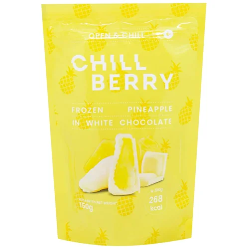 Ананас Chillberry заморожений в білому шоколаді 150г