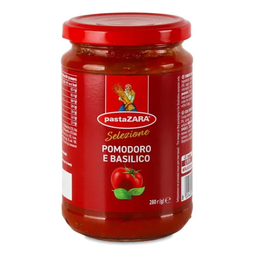 Соус Pasta Zara томатний з базиліком
