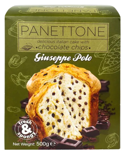 Кекс з краплями шоколаду Panettone Giuseppe Polo к/у 500г