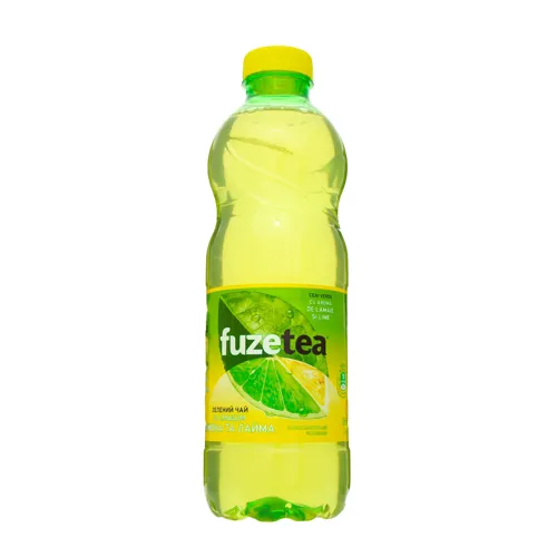 Напій безалкогольний негазований Зелений чай зі смаком лимона і лайма Fuzetea п/пл 1л