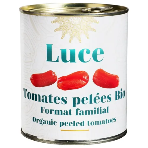 Томати Luce цілі очищені органічні 800г