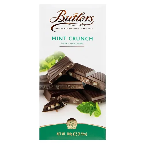 Шоколад чорний Butlers з м'ятою 100г