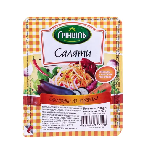 Салат Баклажани по-корейськи Грінвіль п/у 200г