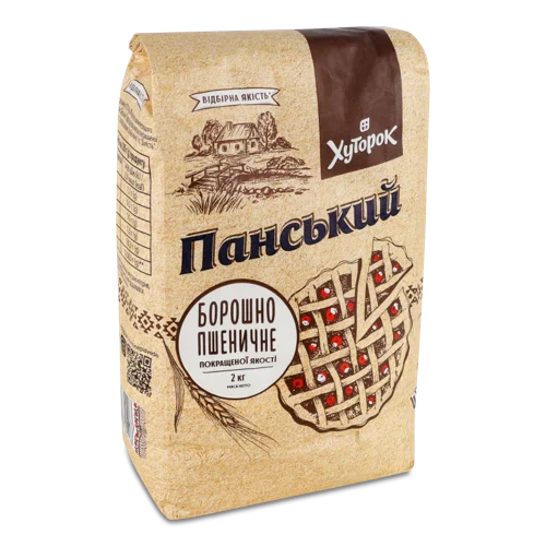Борошно Пшеничне Вищого Ґатунку Хуторок Панський, 2 кг
