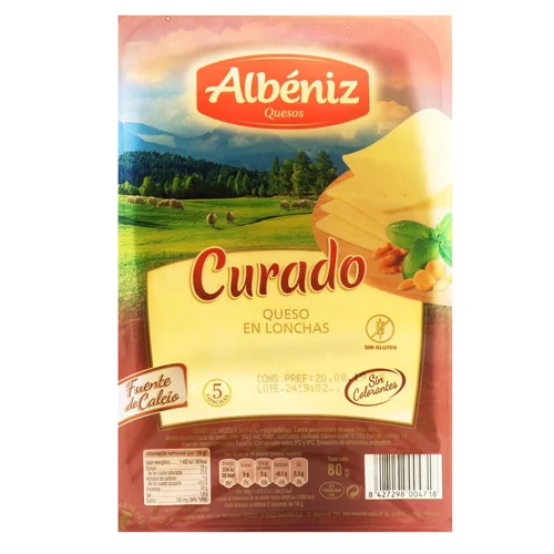 Сир Albeniz Курадо нарізаний 28,5% 80г