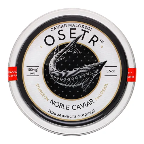 Ікра стерляді зерниста Noble Caviar Osetr з/б 100г