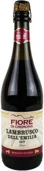 Вино напівігристе Vinicola Decordi Fiore di Cremona Lambrusco Dell`Emilia IGT червоне полусолодке 0.75л 8%