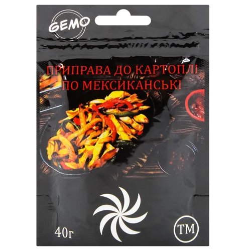Приправа Gemo до картоплі по-мексиканськи 40г