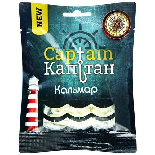Кальмар Капітан сушений шинкований 30г