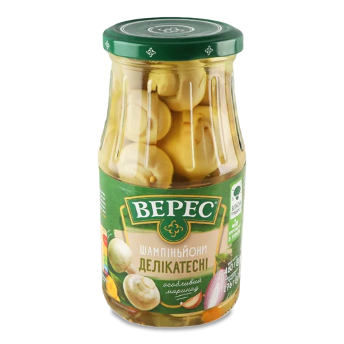 Шампіньйони Делікатесні, В/ґ, С/б 460г