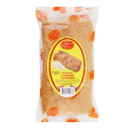 Слойка з сирною начинкою Одеська паляниця м/у 0.07кг