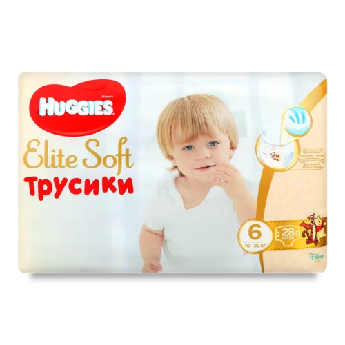 Дитячі Трусики-Підгузники Elite Soft Huggies, 16-22 кг, 28 шт