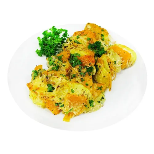 Картопля запечена з гарбузом