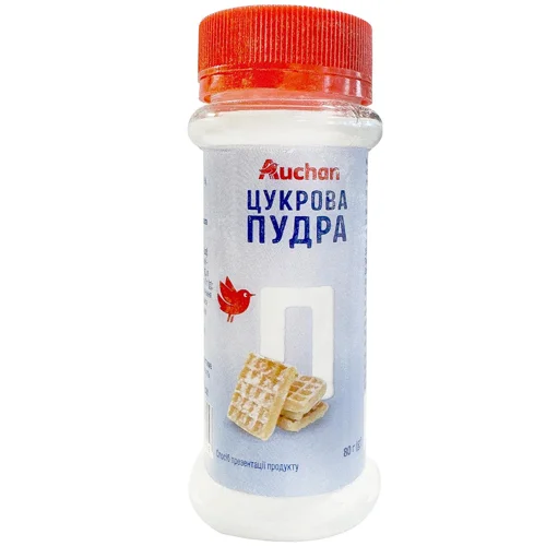Пудра цукрова Auchan 80г