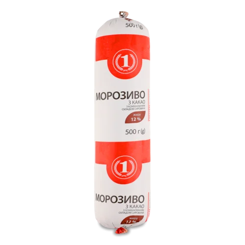 Морозиво 12% З Какао Вищого Ґатунку, м/у 500г