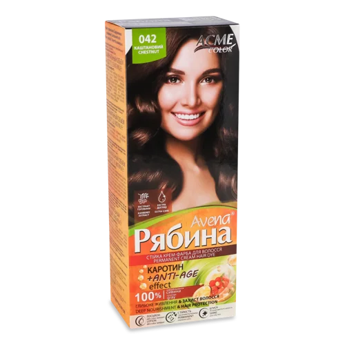 Крем-фарба Для Волосся Avena Рябина №042 Acme Color, 1шт