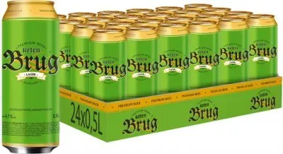 Упаковка пива Keten Brug Lager Elegant світле пастеризоване 4.7% 0.5л