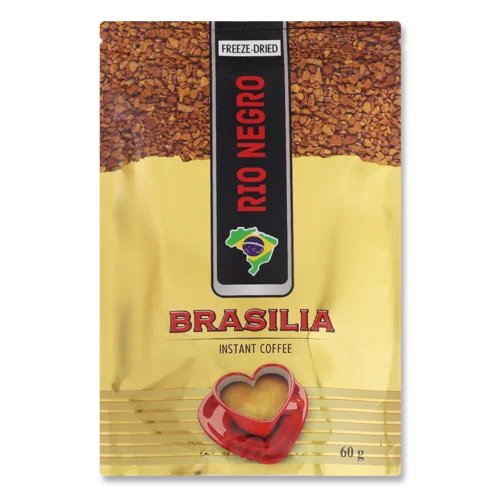 Кава Натуральна Сублімована Розчинна Brasilia Rio Negro, 60г