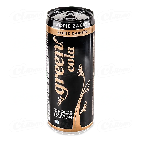 Напій Green зі смаком коли без кофеїну безалкогольний газований, 0,33л