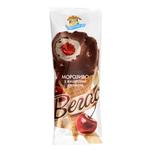 Морозиво з вишневим джемом Вегас Геркулес м/у 70г