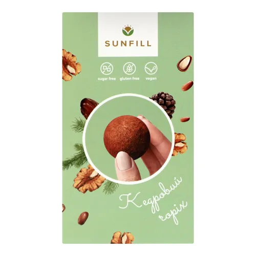 Цукерки Кедровий горіх Sunfill к/у 150г