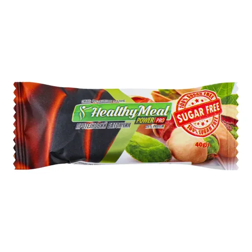 Батончик протеїновий Фісташкове праліне Healthy Meal м/у 40г