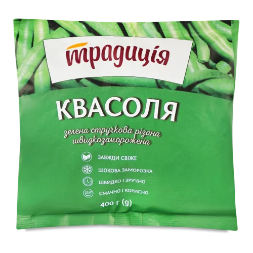 Квасоля Зелена Стручкова Різн. В/ґ, 400 Г