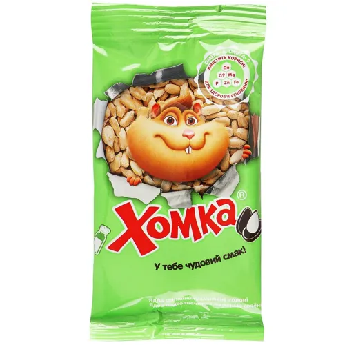 Насіння соняшника Хомка смажене солоне 50г