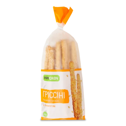 Хлібні Палички З Кунжутом Гріссіні Pan Grin, в/ґ, 200г