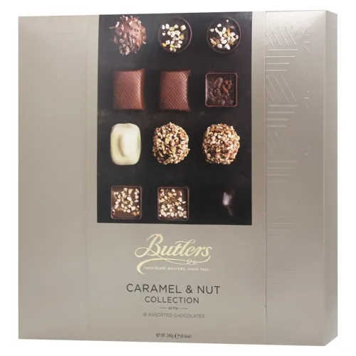 Цукерки Butlers Caramel & Nut Collection шоколадні 240г