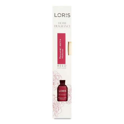 Аромадифузор З Декоративними Бамбуковими Паличками Wildflower Loris 55мл, в/с