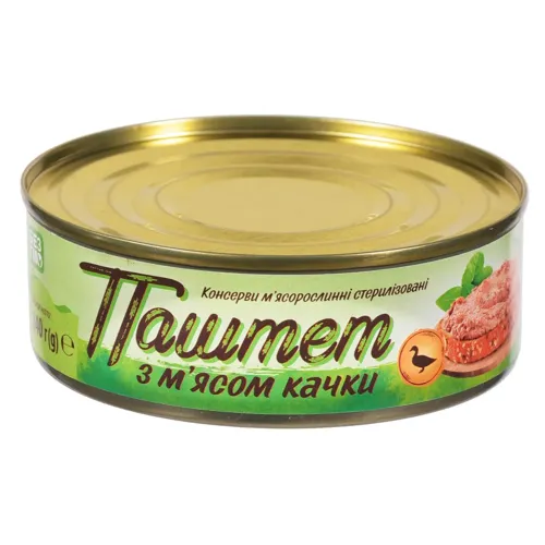 Паштет з м'ясом качки 240г