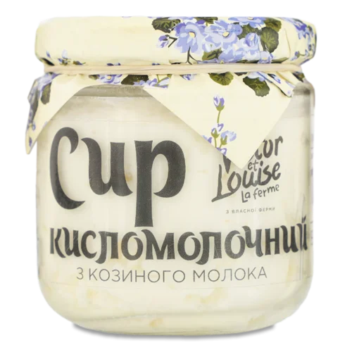Сир Кисломолочний З Козиного Молока 18% Victor Et Louise, Скляна Банка, 200г