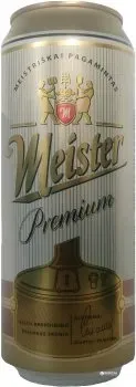 Упаковка пива Meister Premium світле фільтроване 5%, 0.5л x 24 шт