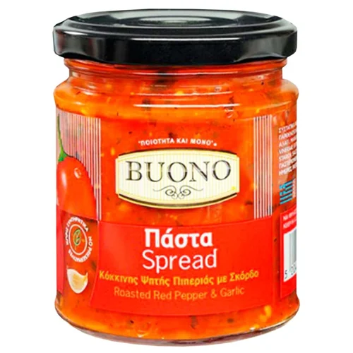 Паста Buono з червоного перцю гриль та часнику 200г