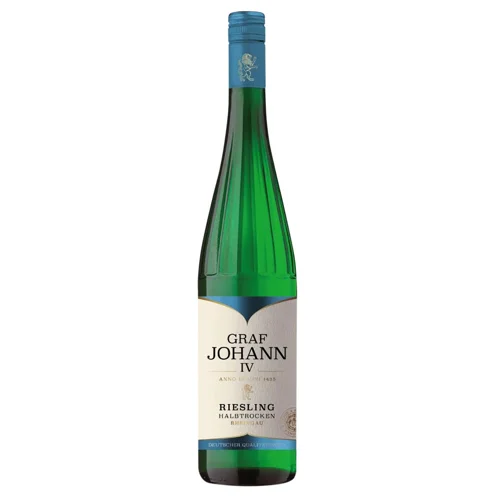 Вино Graf Johann IV Riesling Halbtrocken VIS біле напівсухе 10,5% 0,75л